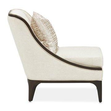 Paris Chic Espresso/Cremini Accent Chair - Ornate Home