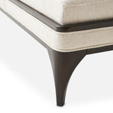 Paris Chic Espresso/Cremini Armless Chaise - Ornate Home