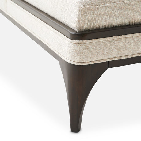 Paris Chic Espresso/Cremini Armless Chaise - Ornate Home