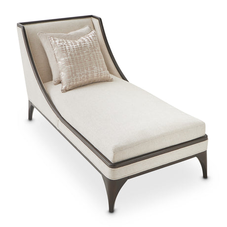 Paris Chic Espresso/Cremini Armless Chaise - Ornate Home