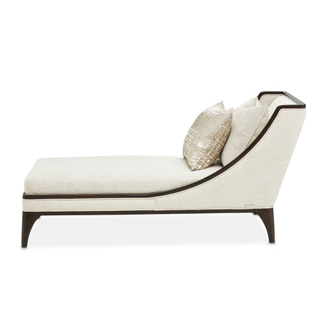 Paris Chic Espresso/Cremini Armless Chaise - Ornate Home