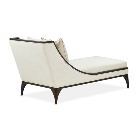 Paris Chic Espresso/Cremini Armless Chaise - Ornate Home