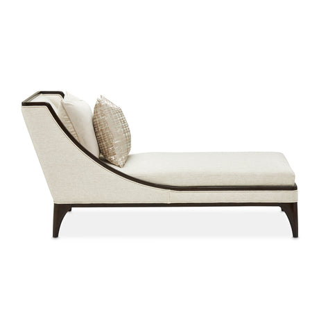 Paris Chic Espresso/Cremini Armless Chaise - Ornate Home