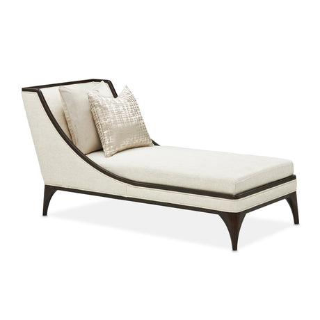 Paris Chic Espresso/Cremini Armless Chaise - Ornate Home