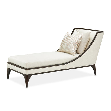 Paris Chic Espresso/Cremini Armless Chaise - Ornate Home