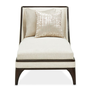 Paris Chic Espresso/Cremini Armless Chaise - Ornate Home