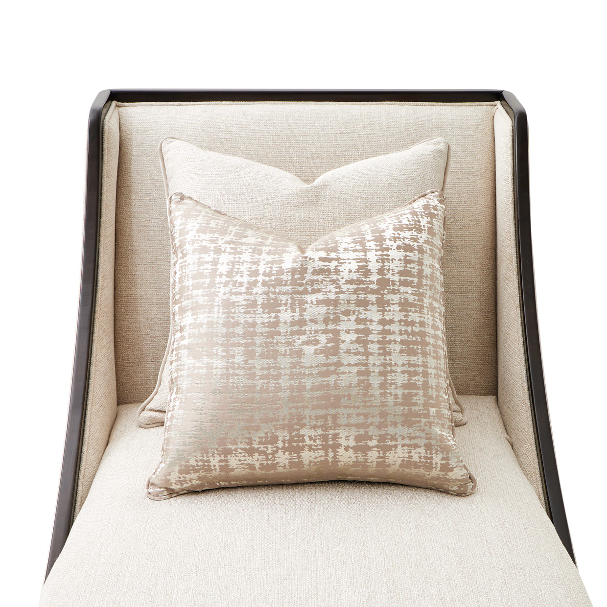 Paris Chic Espresso/Cremini Armless Chaise - Ornate Home