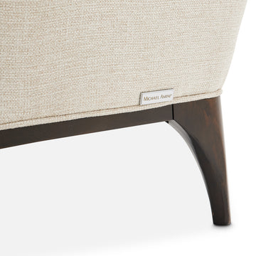Paris Chic Espresso/Cremini Armless Chaise - Ornate Home