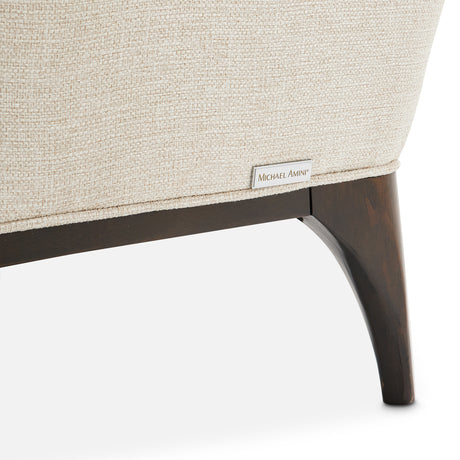 Paris Chic Espresso/Cremini Armless Chaise - Ornate Home