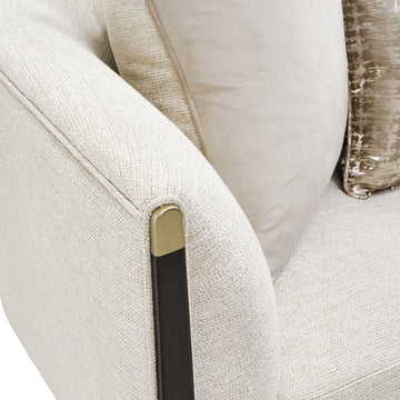 Paris Chic Espresso/Cremini Loveseat - Ornate Home