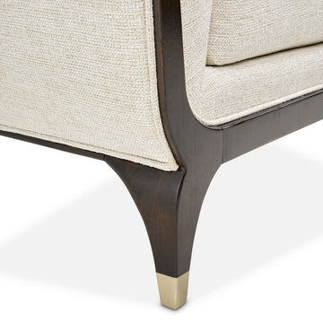 Paris Chic Espresso/Cremini Loveseat - Ornate Home
