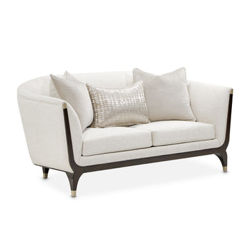Paris Chic Espresso/Cremini Loveseat - Ornate Home