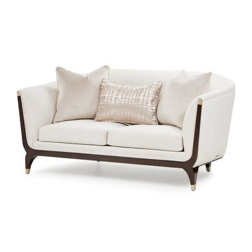 Paris Chic Espresso/Cremini Loveseat - Ornate Home
