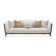 Paris Chic Espresso/Cremini Sofa - Ornate Home