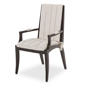 Paris Chic Espresso/Doeskin Dining Arm Chair - Ornate Home