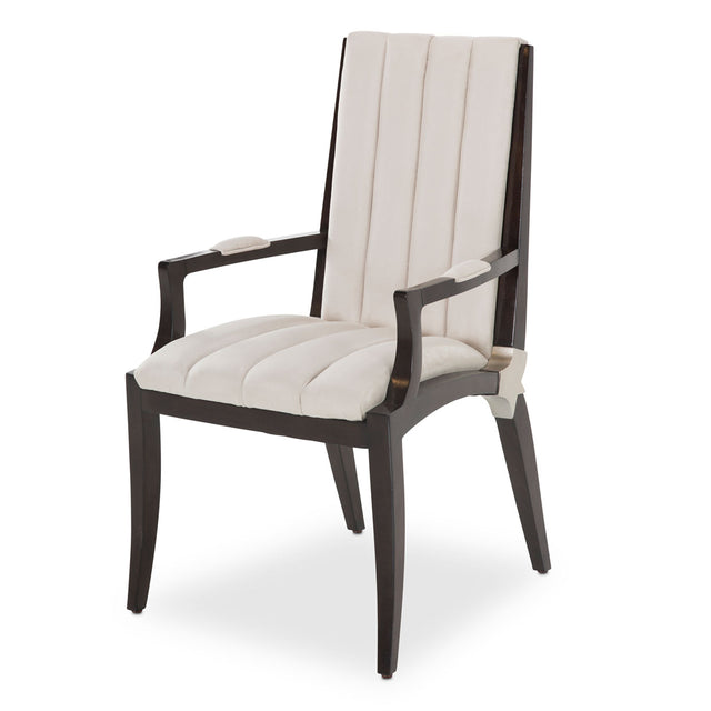 Paris Chic Espresso/Doeskin Dining Arm Chair - Ornate Home