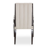 Paris Chic Espresso/Doeskin Dining Arm Chair - Ornate Home