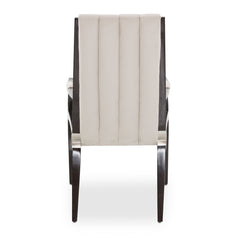 Paris Chic Espresso/Doeskin Dining Arm Chair - Ornate Home