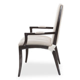 Paris Chic Espresso/Doeskin Dining Arm Chair - Ornate Home