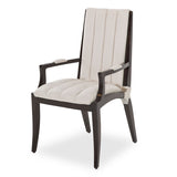 Paris Chic Espresso/Doeskin Dining Arm Chair - Ornate Home
