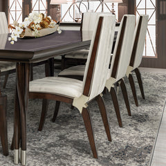 Paris Chic Espresso/Doeskin Dining Side Chair - Ornate Home