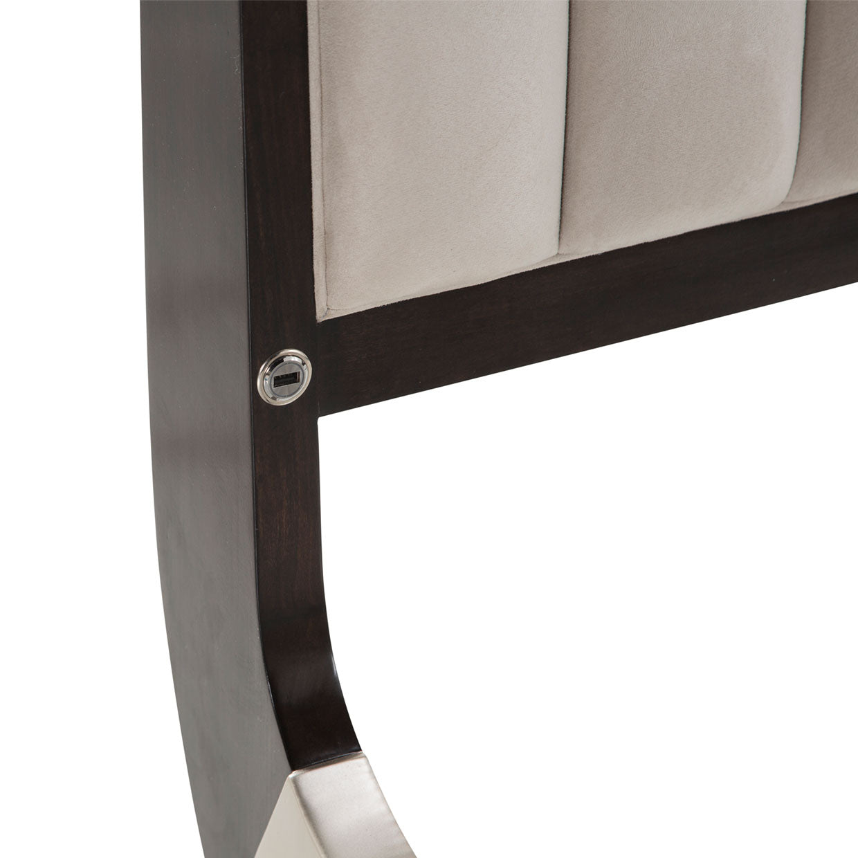 Paris Chic Espresso/Doeskin Eastern King Sleigh Bed - Ornate Home