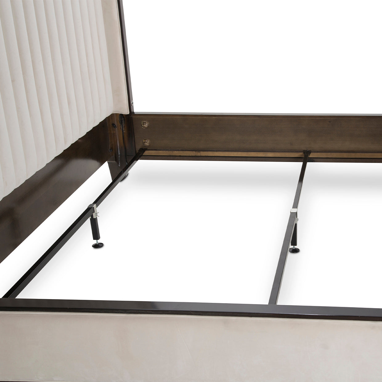 Paris Chic Espresso/Ivory Channel Tufted Panel Bed - Ornate Home