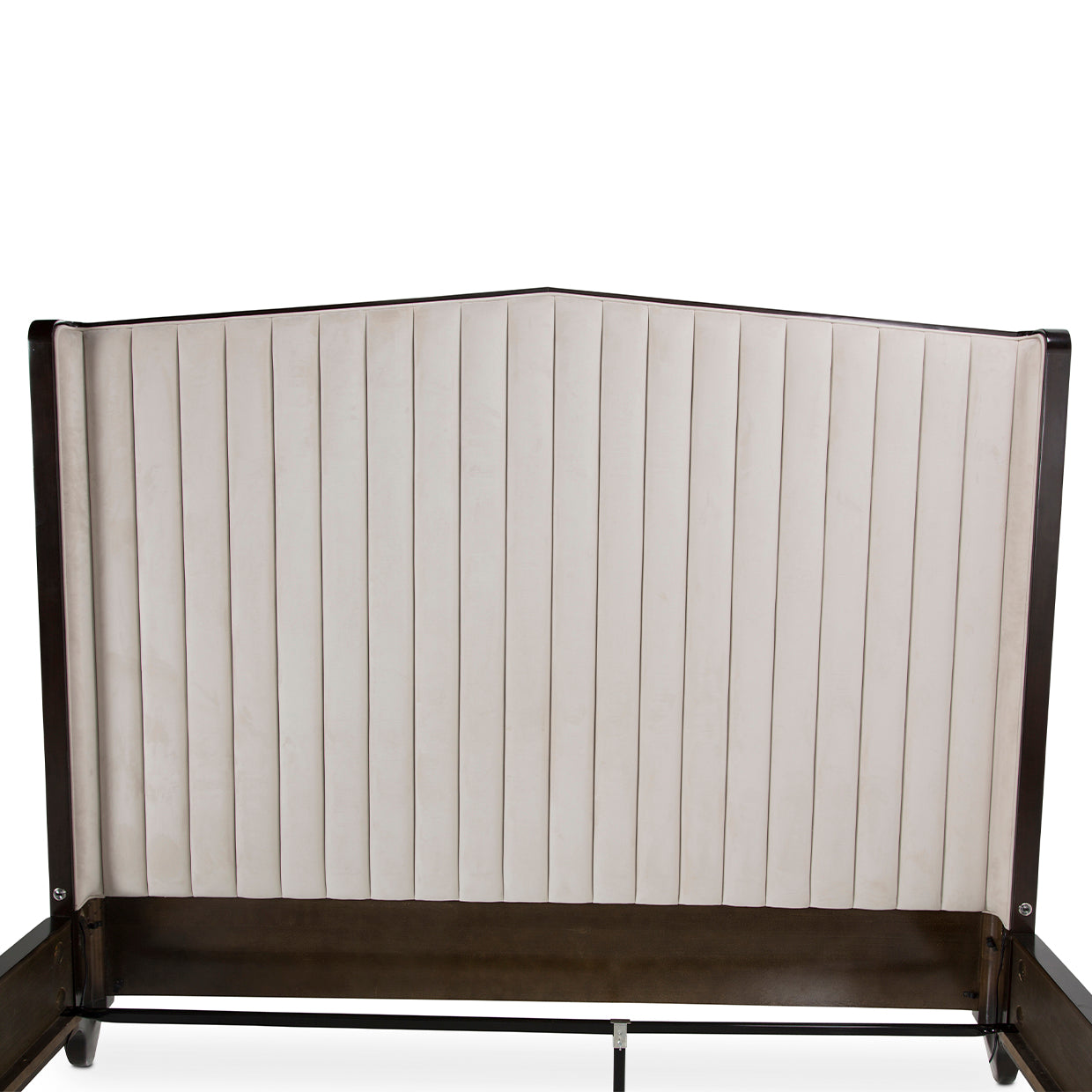 Paris Chic Espresso/Ivory Channel Tufted Panel Bed - Ornate Home