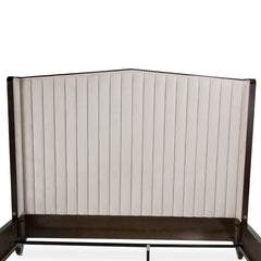 Paris Chic Espresso/Ivory Channel Tufted Panel Bed - Ornate Home