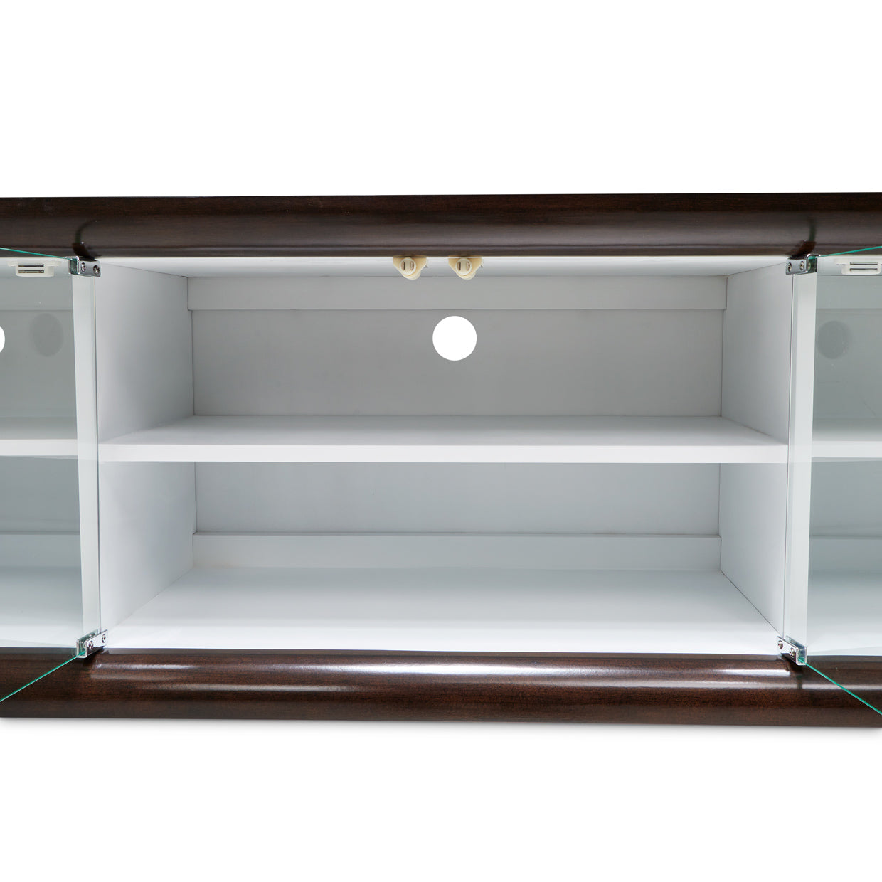 Paris Chic Espresso Media Cabinet - Ornate Home