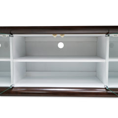 Paris Chic Espresso Media Cabinet - Ornate Home