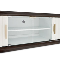 Paris Chic Espresso Media Cabinet - Ornate Home