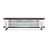 Paris Chic Espresso Media Cabinet - Ornate Home