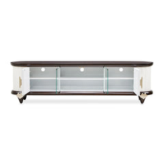 Paris Chic Espresso Media Cabinet - Ornate Home