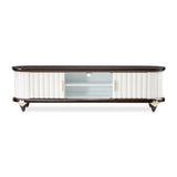 Paris Chic Espresso Media Cabinet - Ornate Home