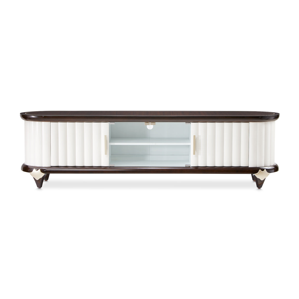 Paris Chic Espresso Media Cabinet - Ornate Home