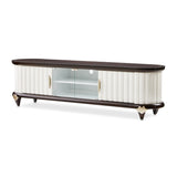 Paris Chic Espresso Media Cabinet - Ornate Home