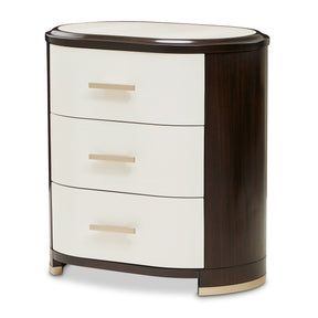 Paris Chic Espresso Nightstand - Ornate Home