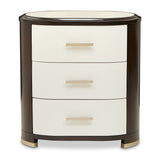 Paris Chic Espresso Nightstand - Ornate Home