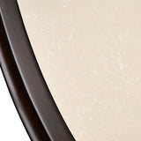 Paris Chic Espresso Oval Cocktail Table - Ornate Home