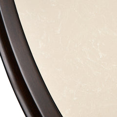 Paris Chic Espresso Oval Cocktail Table - Ornate Home