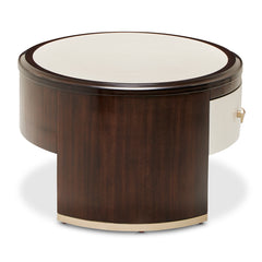 Paris Chic Espresso Oval Cocktail Table - Ornate Home