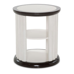 Paris Chic Espresso Round End Table - Ornate Home