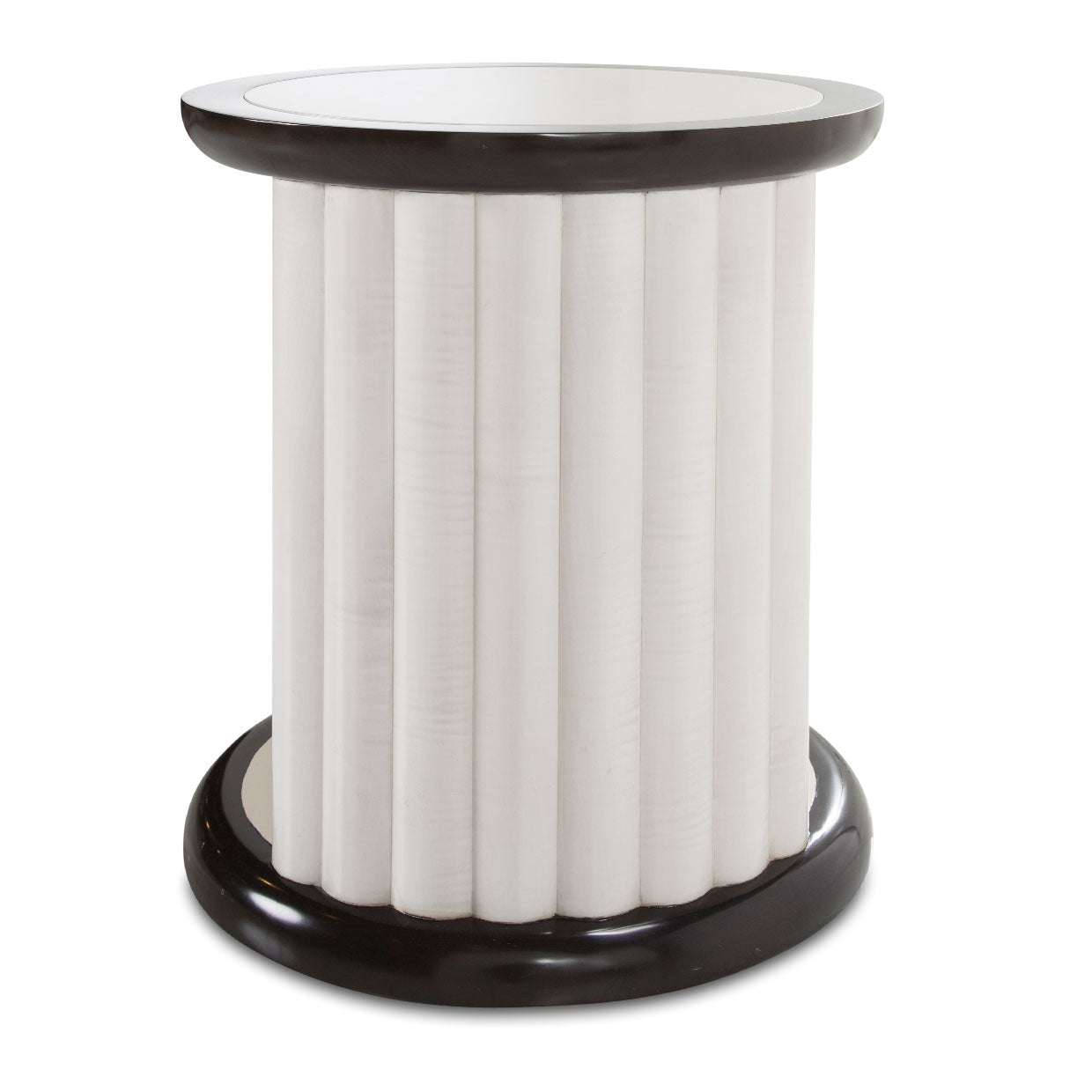 Paris Chic Espresso Round End Table - Ornate Home