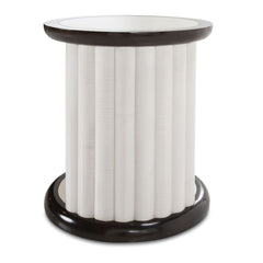 Paris Chic Espresso Round End Table - Ornate Home