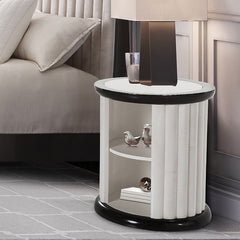 Paris Chic Espresso Round End Table - Ornate Home