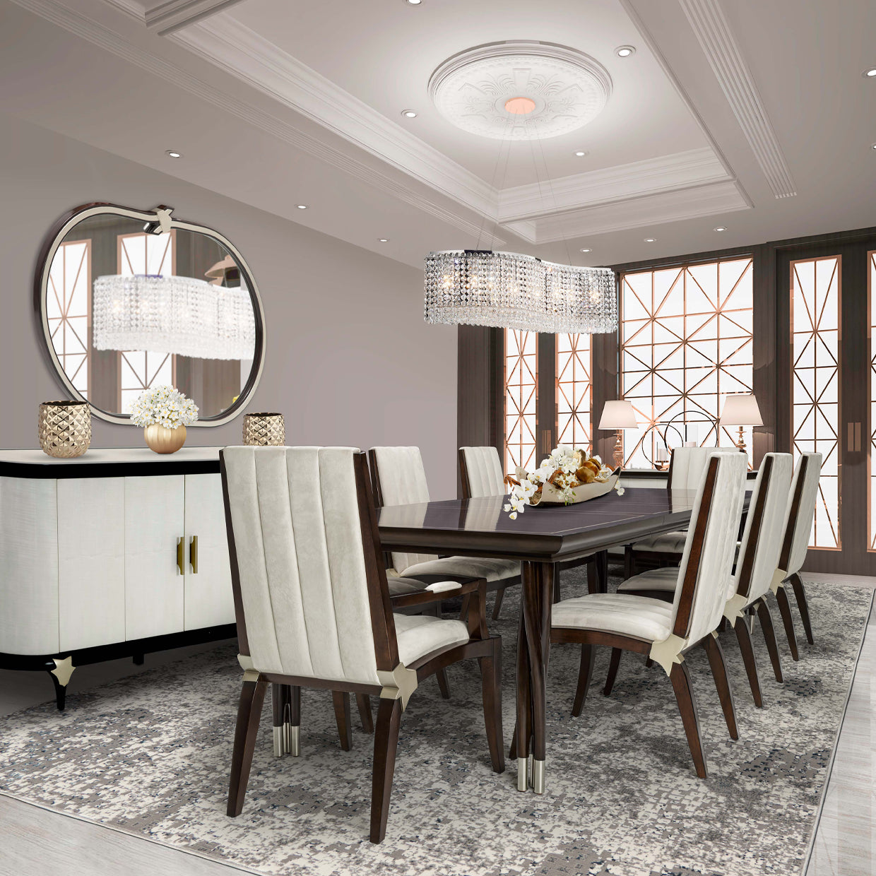 Paris Chic Espresso Sideboard - Ornate Home