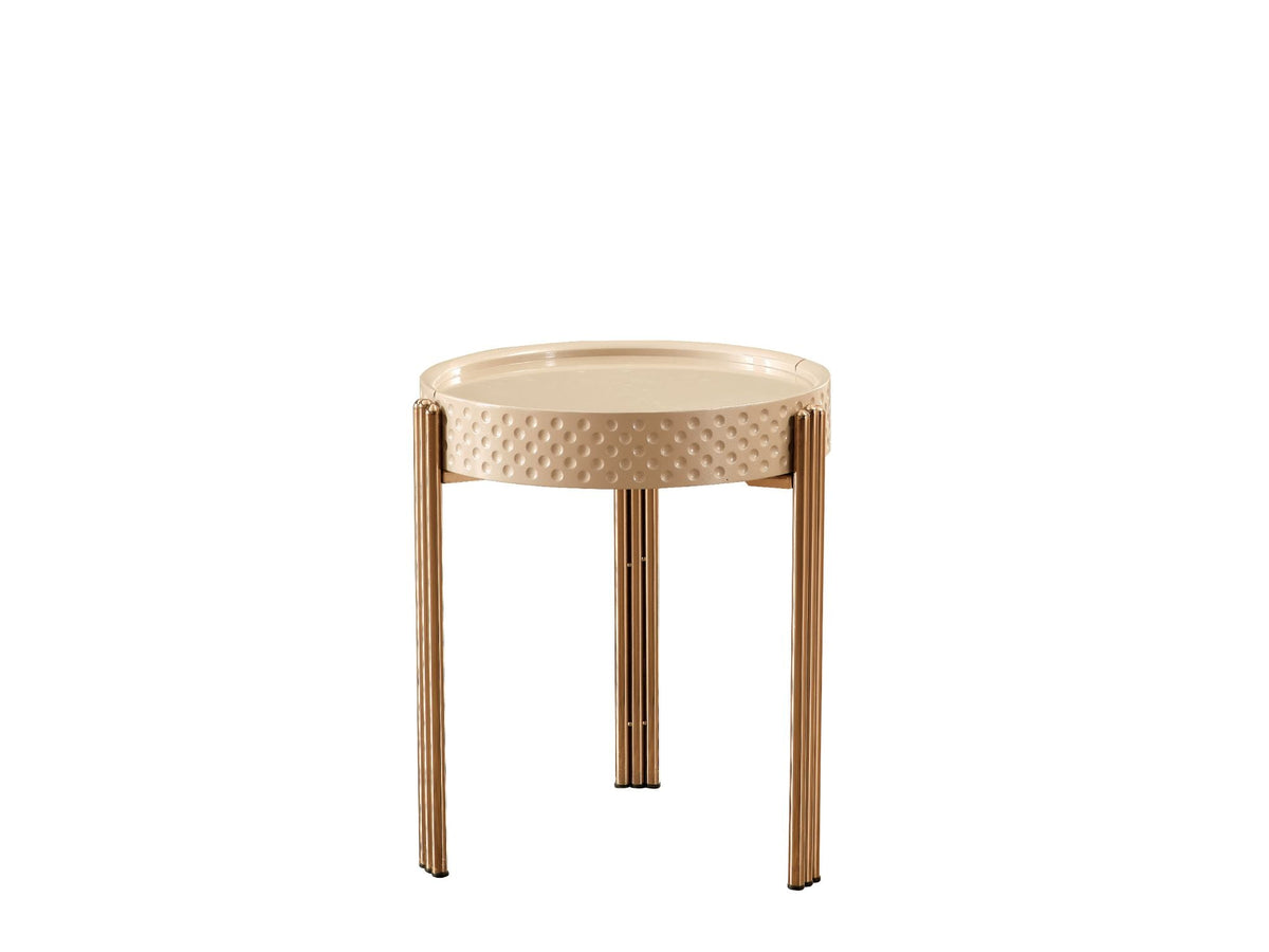 Paris Cream End Table - Ornate Home