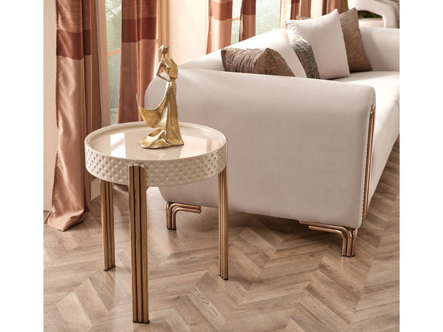 Paris Cream End Table - Ornate Home