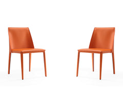 Paris Dining Chair in Coral (set of 2) - Ornate Home